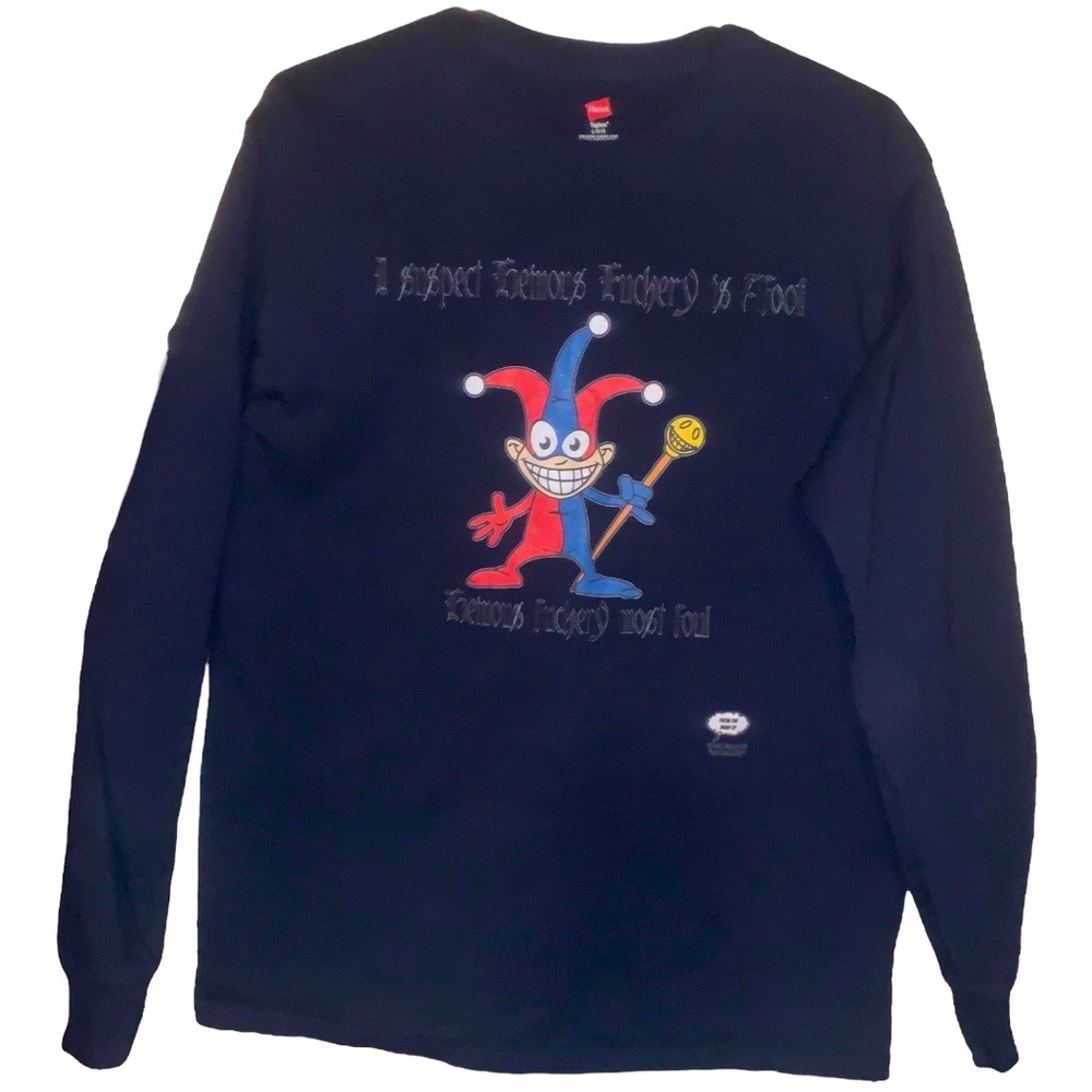 Christopher Moore Jester  funny graphic T-shirt demons.
